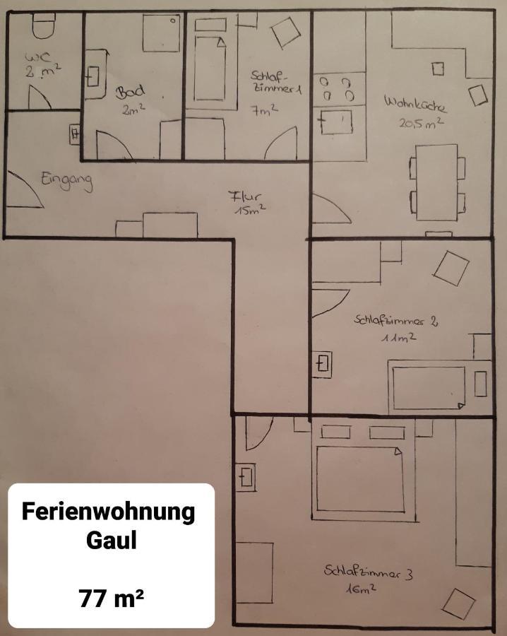 Ferienwohnung Gaul 리덴부르크 외부 사진